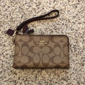 Coach 2 Pocket Wristlet